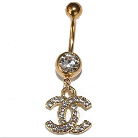 chanel belly rings|chanel stackable silver rings.